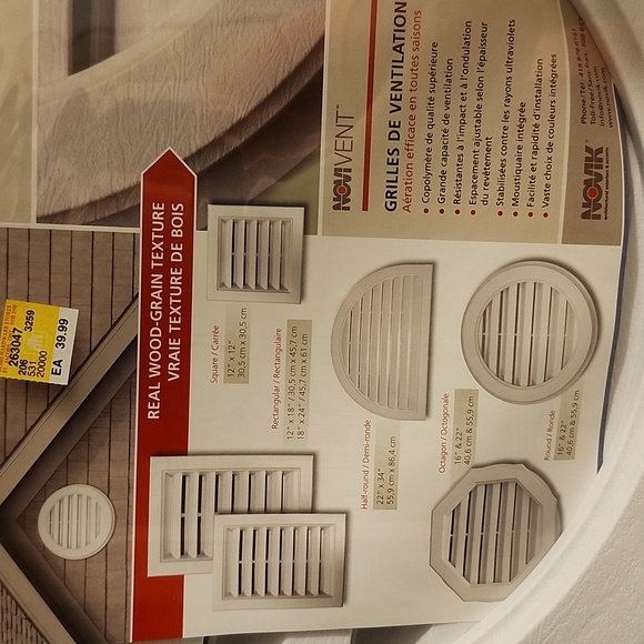 Gable vents brand new still sealed - Picture 6 of 8